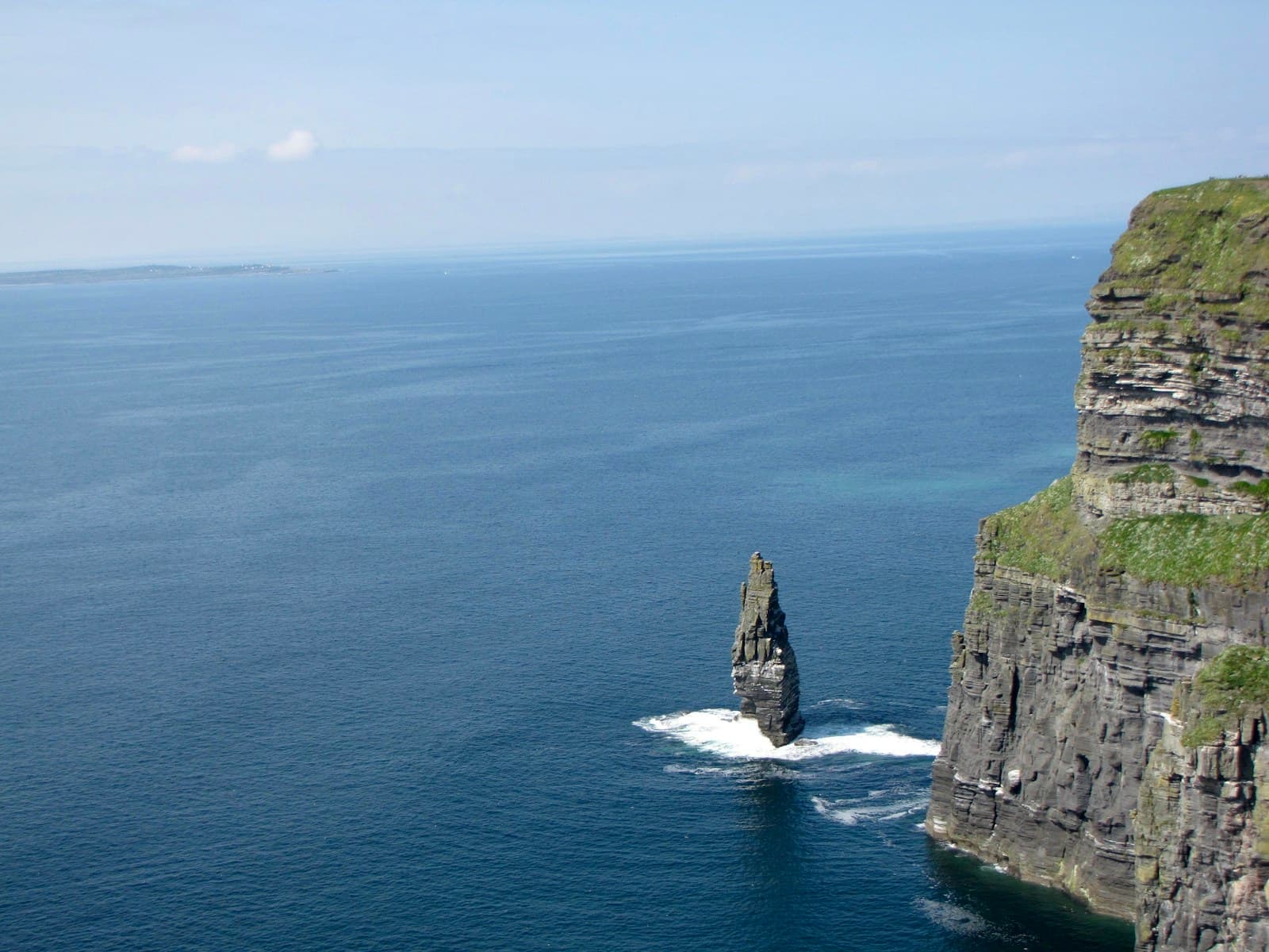 Cliffs of Moher rising from the Atlantic, County Clare, Ireland