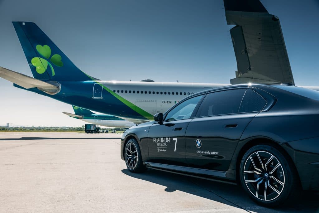 BMW premium transfer vehicle at Dublin Airport Platinum Services
